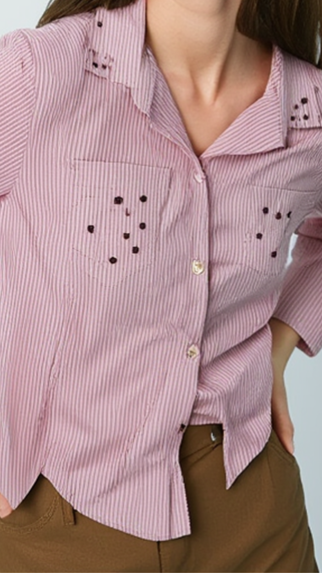 Πουκάμισο Ρόδον – Κόκκινο Ριγέ