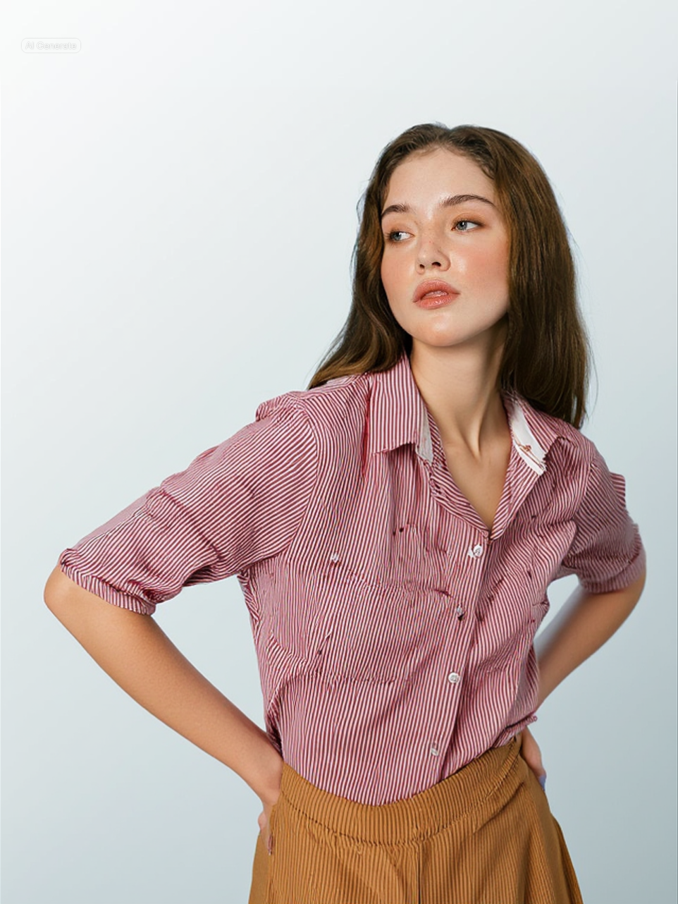 Πουκάμισο Ροζ – Διάτρητες Λεπτομέρειες