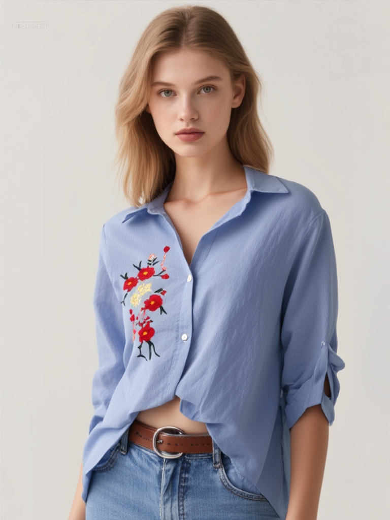 Πουκάμισο Αέρια – Μπλε Ριγέ