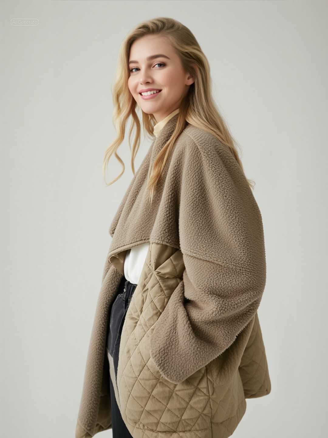 Παλτό «Δήμητρα» – Oversized Μπεζ