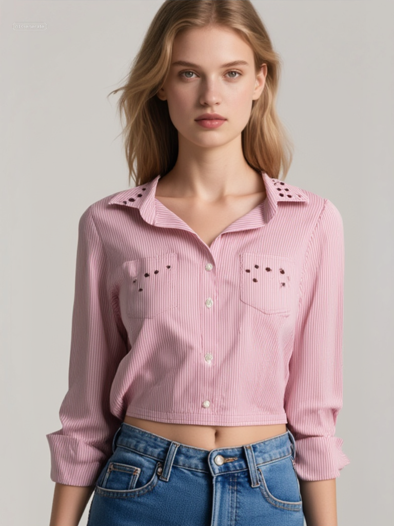 Πουκάμισο Ρόδον – Κόκκινο Ριγέ